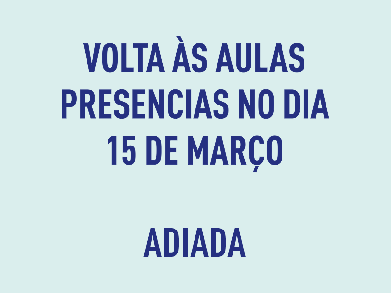 Volta às aulas presenciais adiada pela Prefeitura Municipal de Ubá